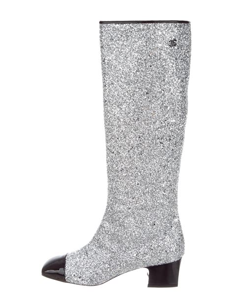 buy chanel glitter boots|chanel shoes for women.